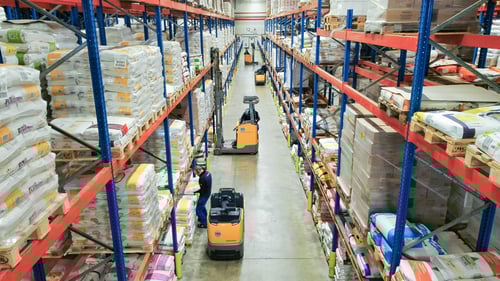 Einblick Lager BÄKO Mitteldeutschland