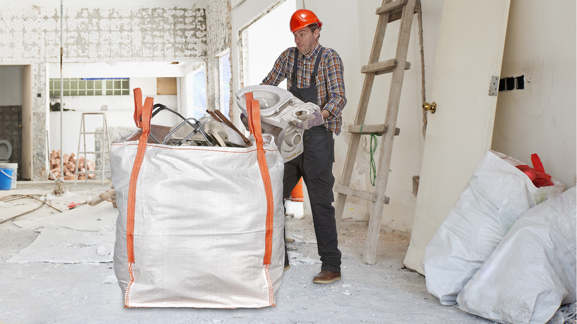 123BigBags in use in the construction industry
