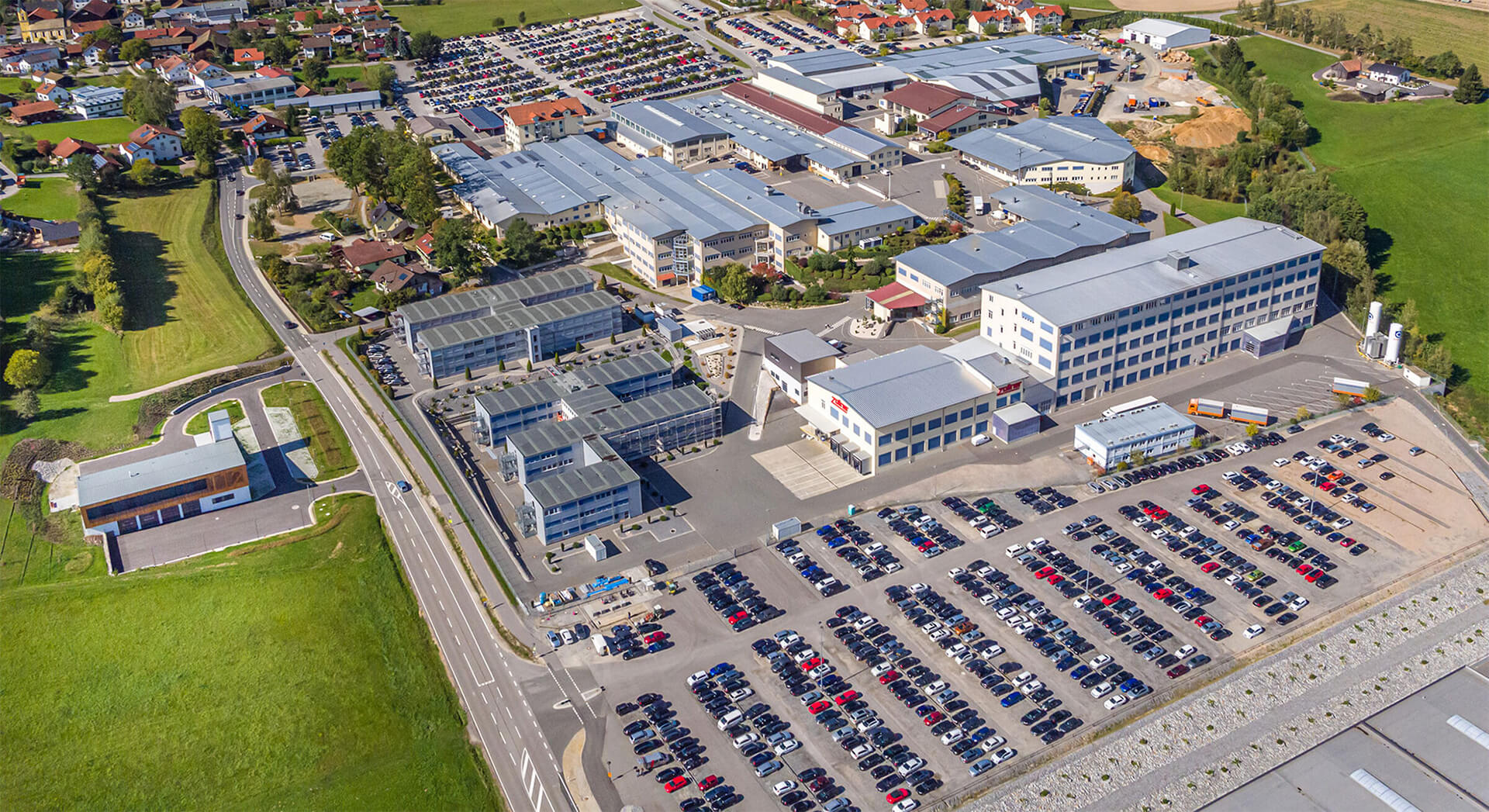 Zollner main plant Zandt aerial view